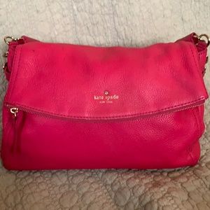 Hot pink bright pink Kate spade purse handbag